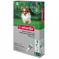Advantix 40 - Pipeta Antiparazitara Caini (<4 kg) - 1 Pipeta